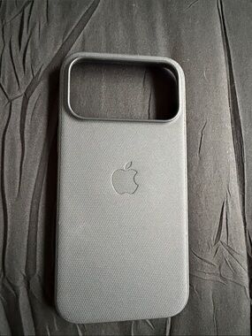 Apple Black Fabric with Apple Logo - iPhone 17 Pro Max/iPhone 18 Pro Max